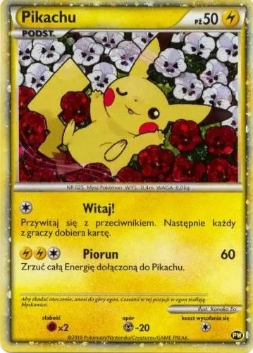 Pikachu 「PW No. 008」「EN」